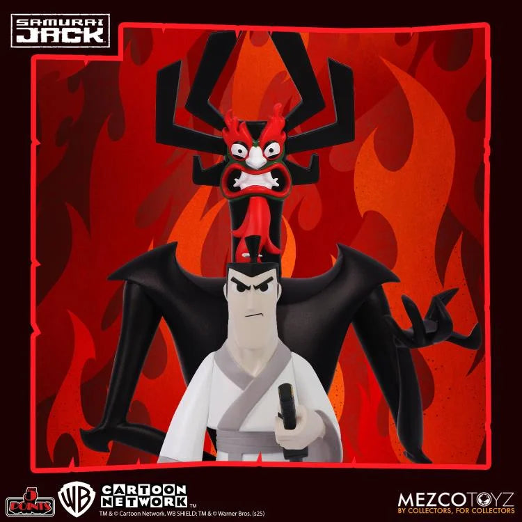 PREORDER Samurai Jack 5 Points Deluxe Action Figure Set (Samurai Jack + Aku + Mad Jack)