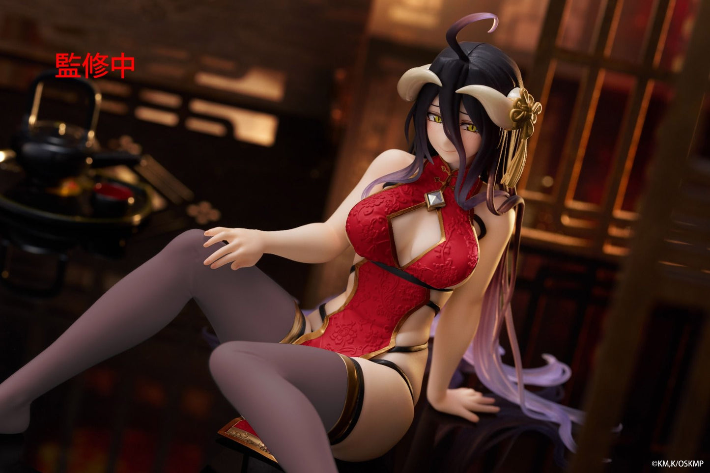 PREORDER Overlord - Albedo Desktop Cute Prize Figure (Chinese Dress Renewal Ver.)