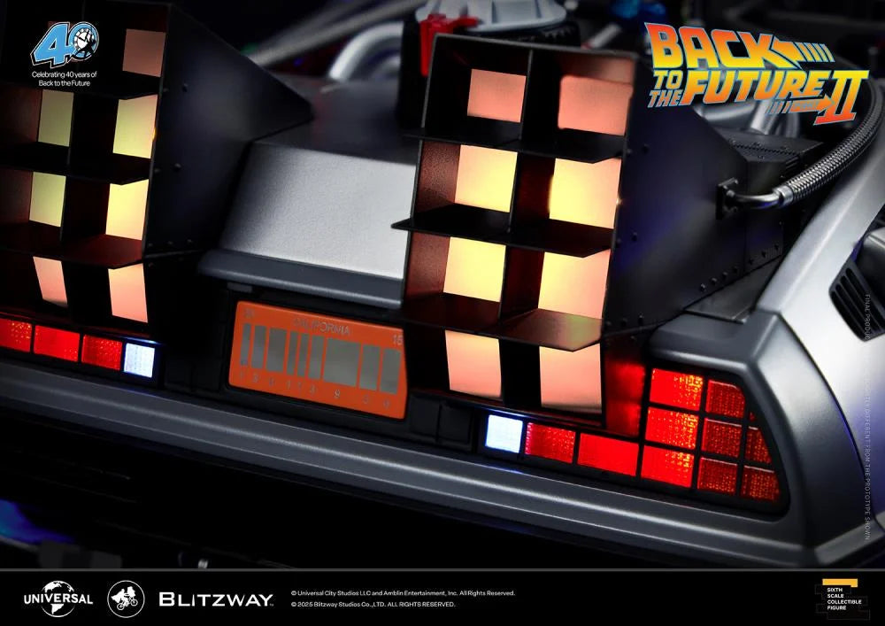 PREORDER Back to the Future Part II DeLorean 1/6 Scale Vehicle
