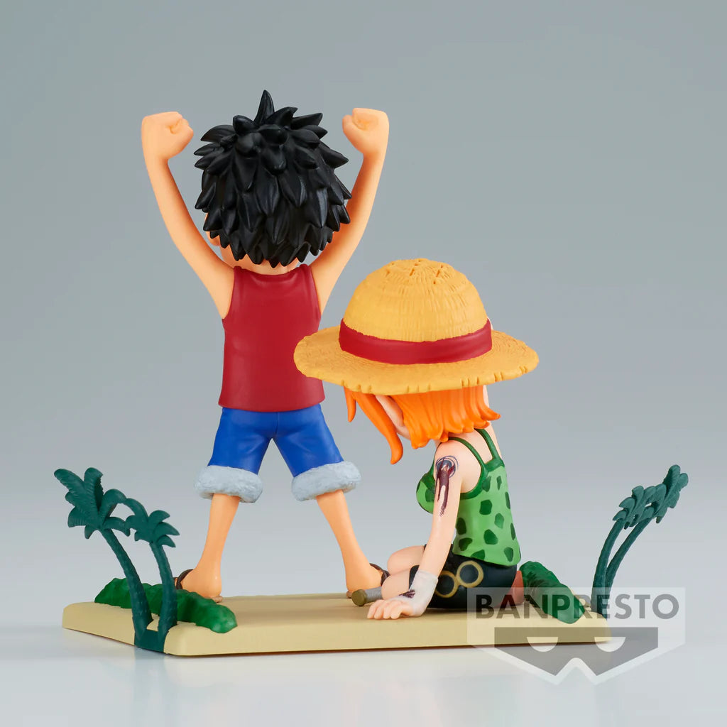 PREORDER ONE PIECE WORLD COLLECTABLE FIGURE LOG STORIES-MONKEY.D.LUFFY & NAMI-