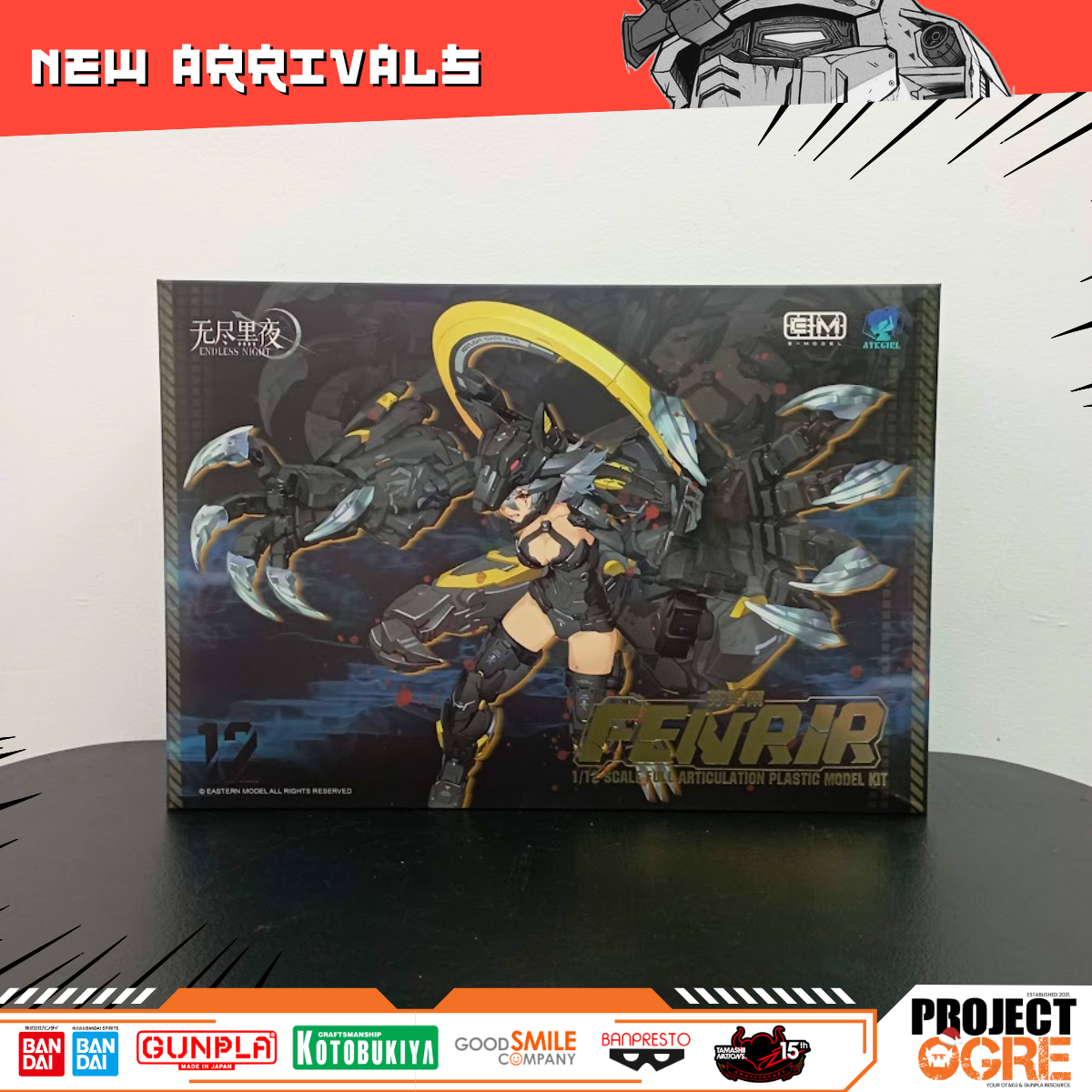 IN STOCK Yolopark A.T.K. Girl Fenrir (Stealth Ver.) 1/12 Scale Model Kit