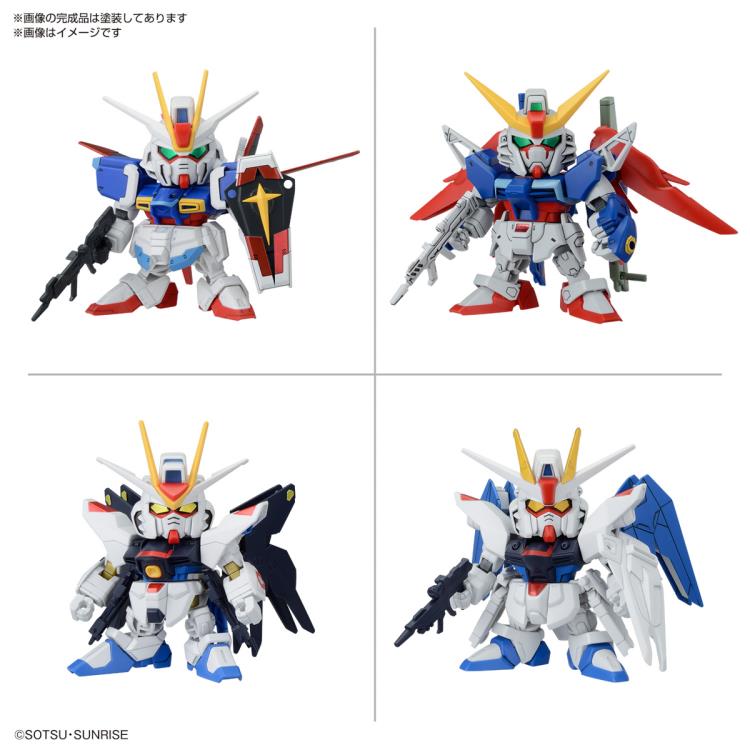 PREORDER Mobile Suit Gundam SEED SD Gundam BB Senshi C.E. Fateful Showdown Set of 4 Model Kits