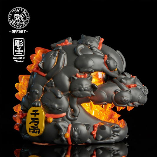 PREORDER Offart x Horiren Hundred Cats Red Lotus Lucky (Black Ver.)