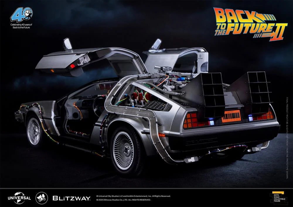 PREORDER Back to the Future Part II DeLorean 1/6 Scale Vehicle