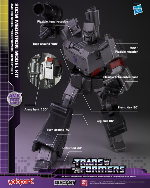 PREORDER YOLOPARK - Transformers: Generation 1 AMK PRO Series 20cm Megatron Model kit