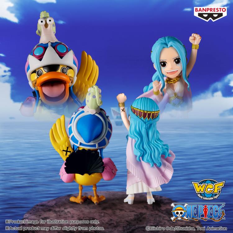 PREORDER One Piece World Collectable Figure Log Stories Nefertari Vivi & Karoo