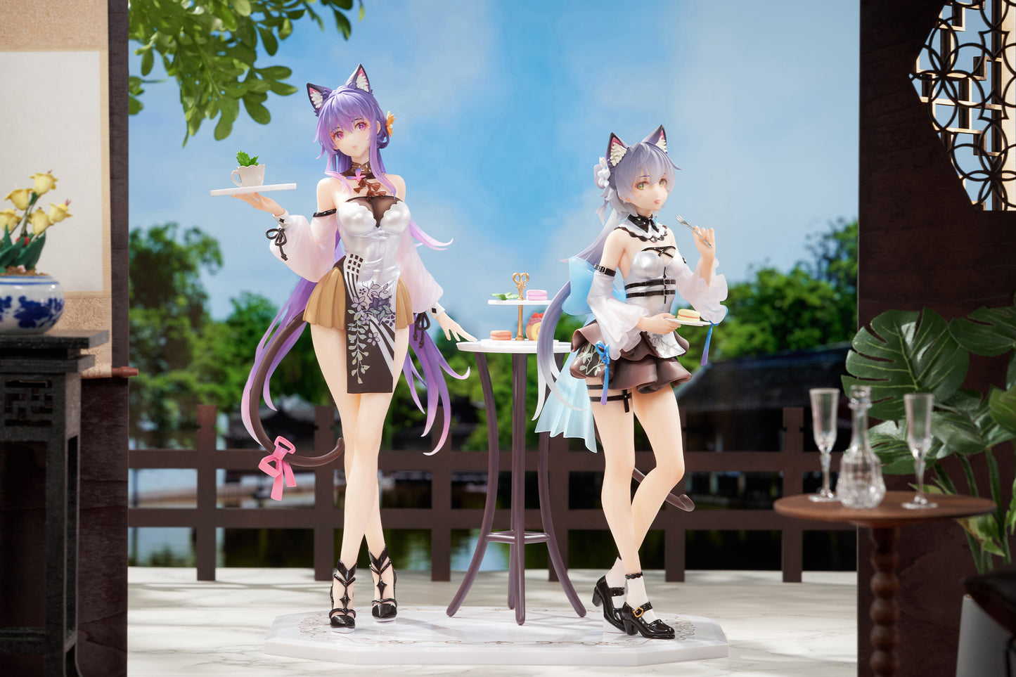 PREORDER AniMester - Luo Tianyi & Mo Qingxian Tea Time Melody Ver. 1/7 Scale Figure (Licensed) Set of 2