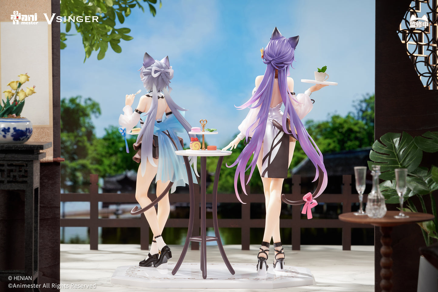 PREORDER AniMester - Luo Tianyi & Mo Qingxian Tea Time Melody Ver. 1/7 Scale Figure (Licensed) Set of 2