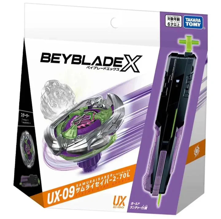 IN STOCK Beyblade X UX-09 Samurai Saber 2-70L