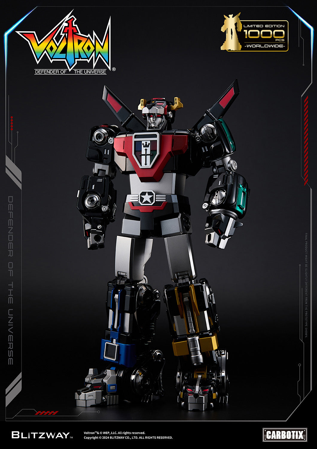 PREORDER Blitzway Carbotix Black Voltron BW-CA-11101