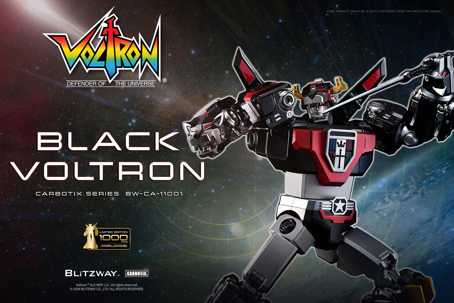 PREORDER Blitzway Carbotix Black Voltron BW-CA-11101