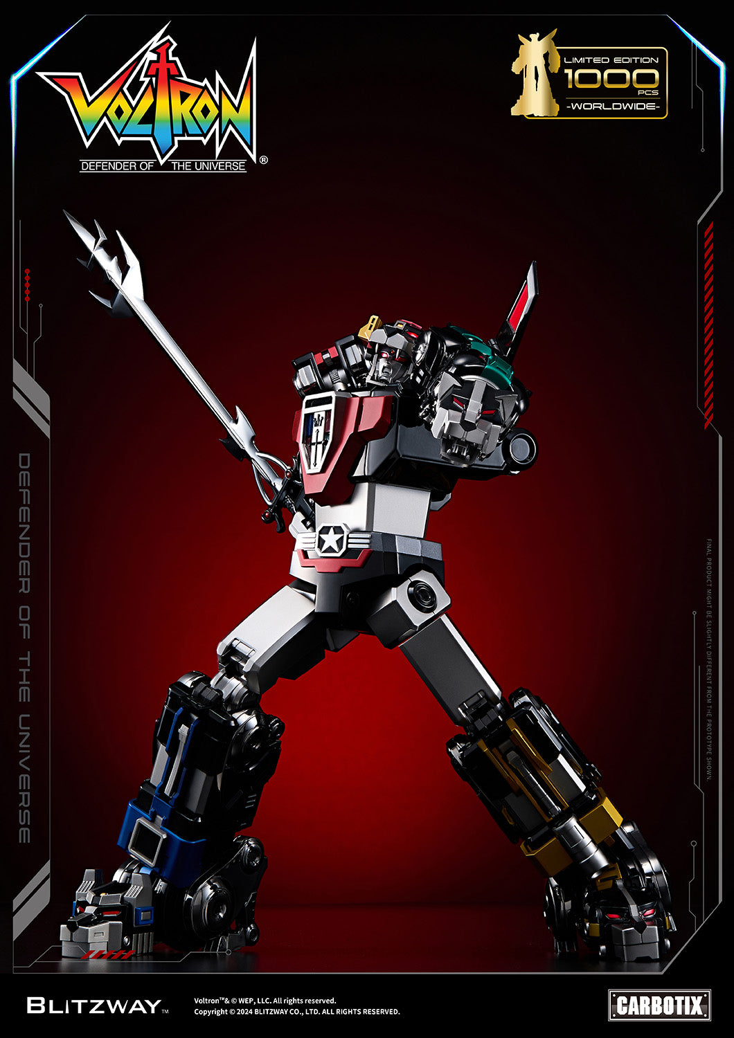 PREORDER Blitzway Carbotix Black Voltron BW-CA-11101