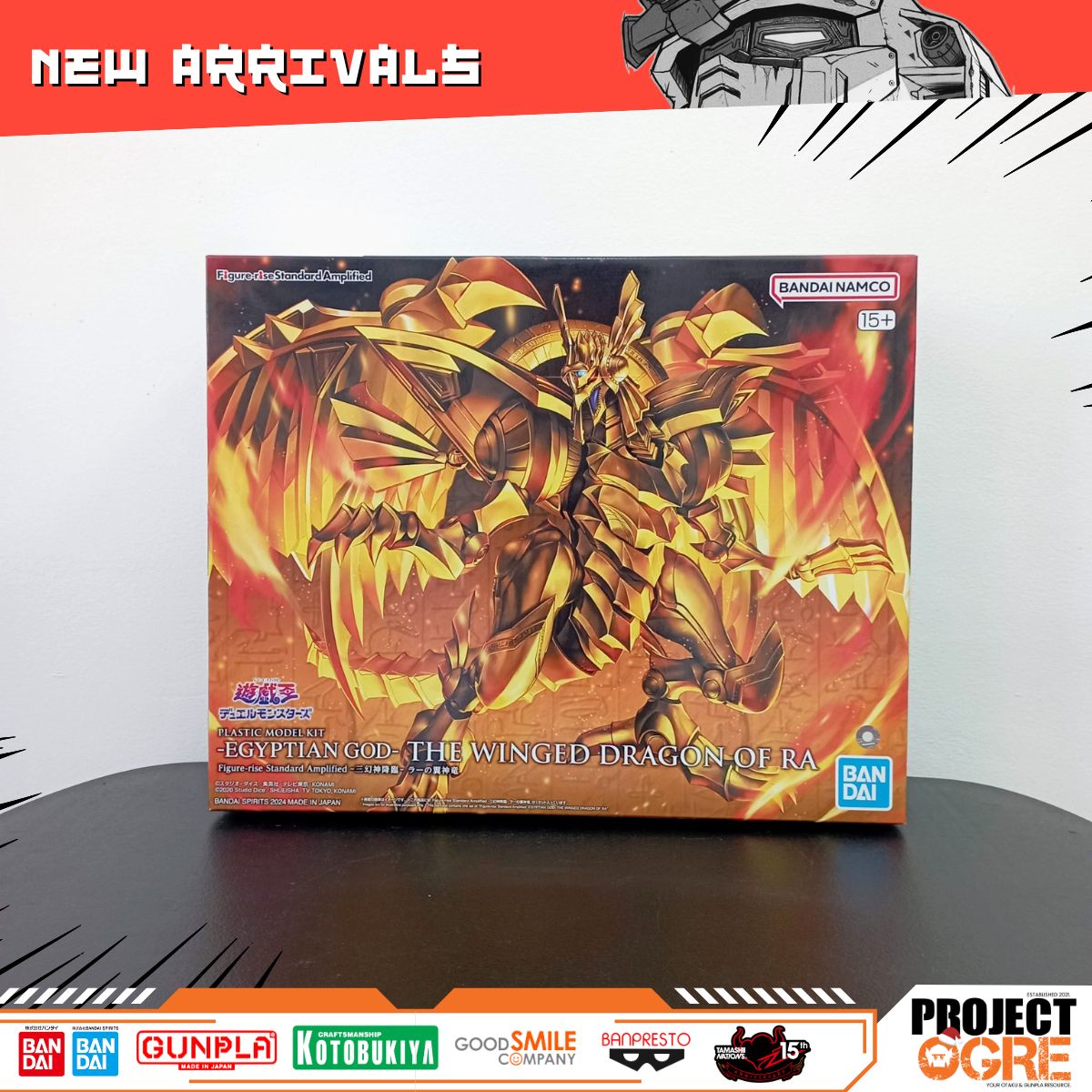 IN STOCK Yu-Gi-Oh! Figure-rise Standard Amplified Egyptian God The Winged Dragon of Ra Model Kit