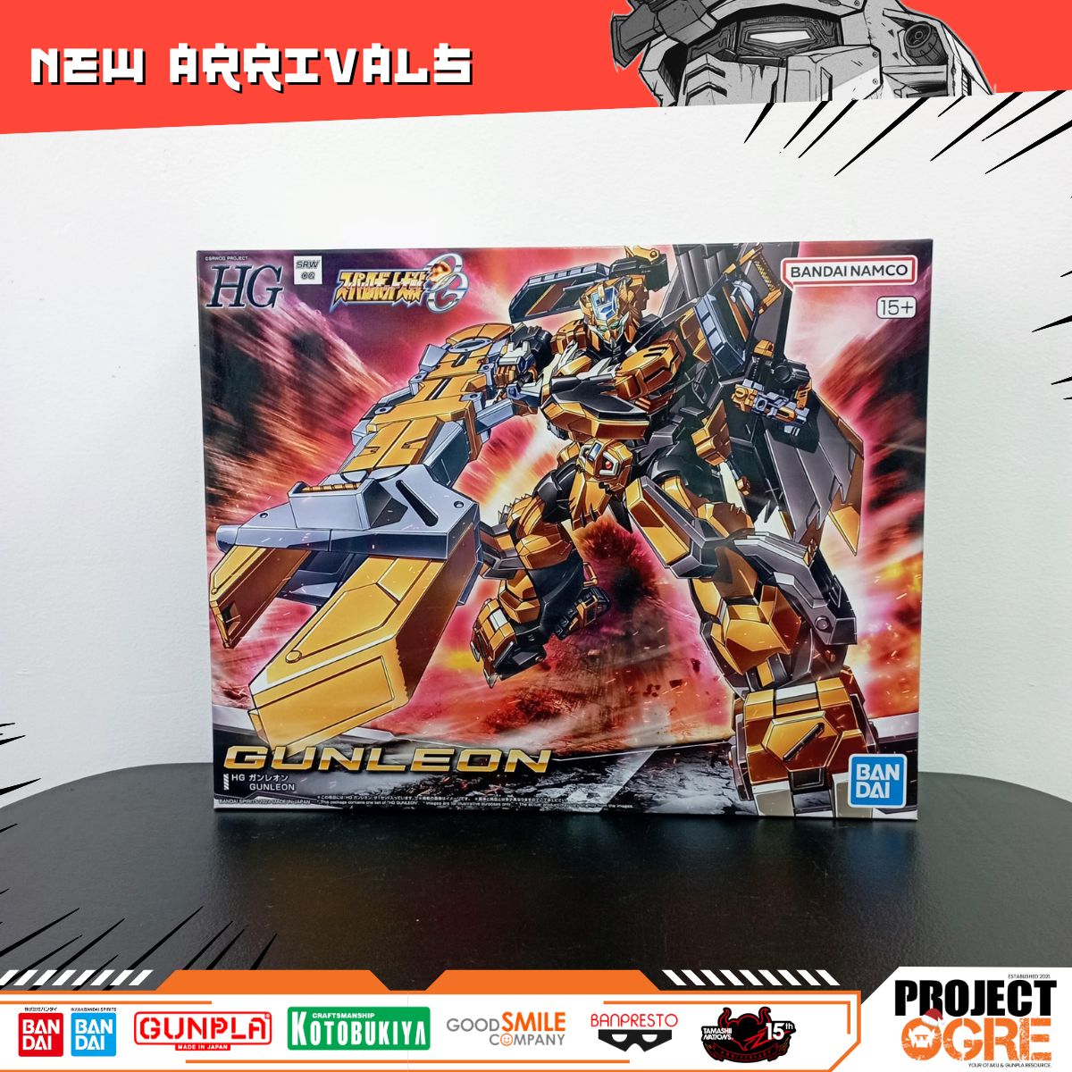 IN STOCK Super Robot Wars OG: Original Generations HG Gunleon Model Kit