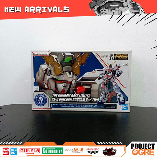 IN STOCK  RG 1/144 The Gundam Base Limited RX-0 Unicorn Gundam Ver. TWC