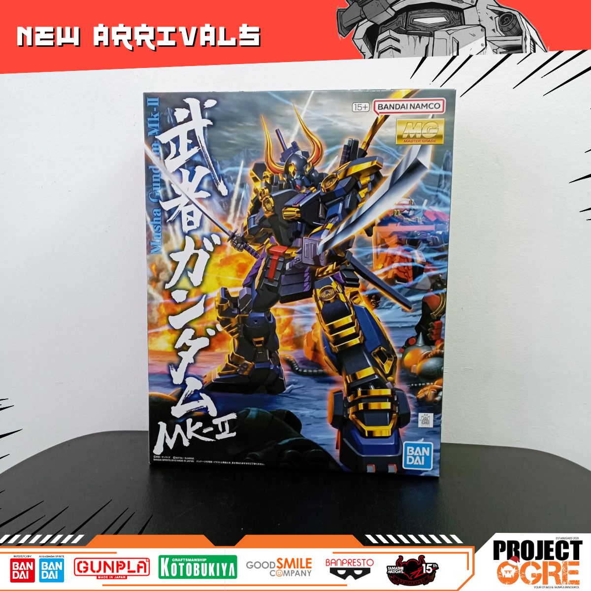 IN STOCK MG 1/100 Musha Gundam Mk-II