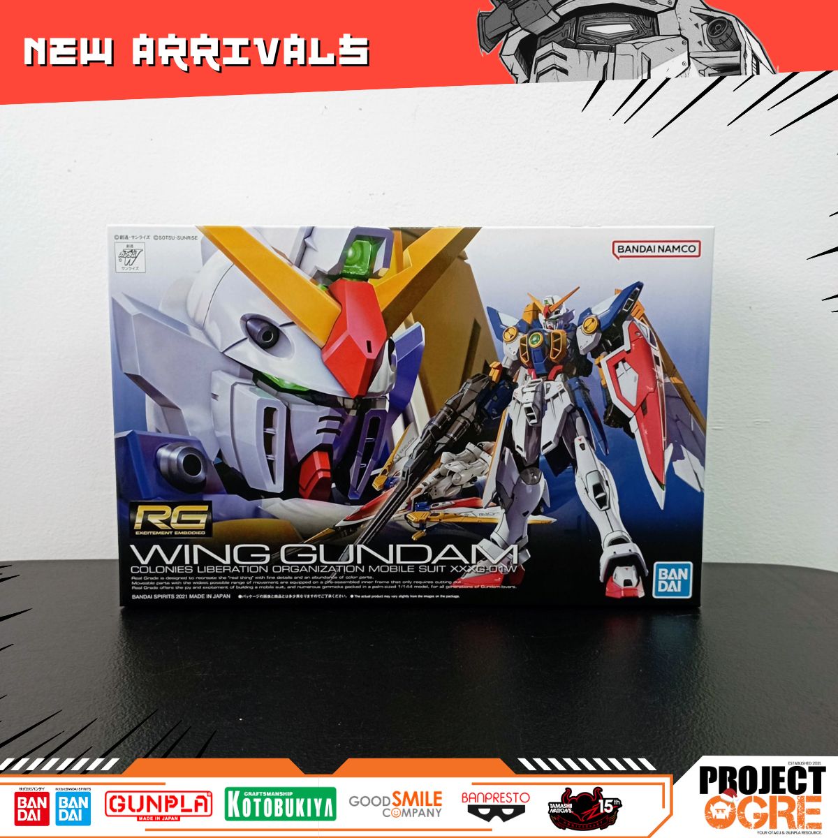 IN STOCK RG 1/144 XXXG-01W Wing Gundam