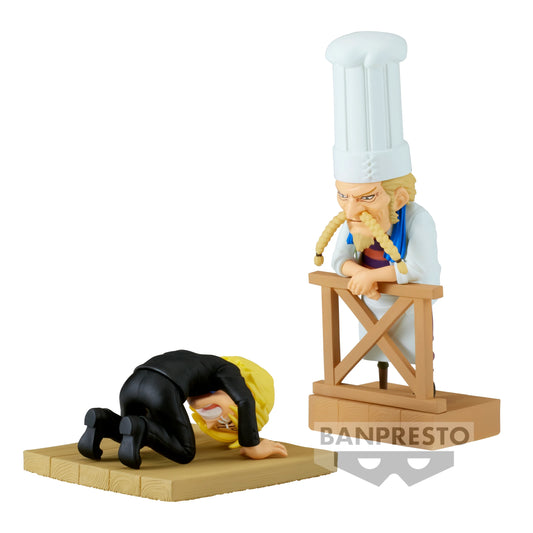 PREORDER One Piece World Collectable Figure Log Stories Sanji & Zeff 2