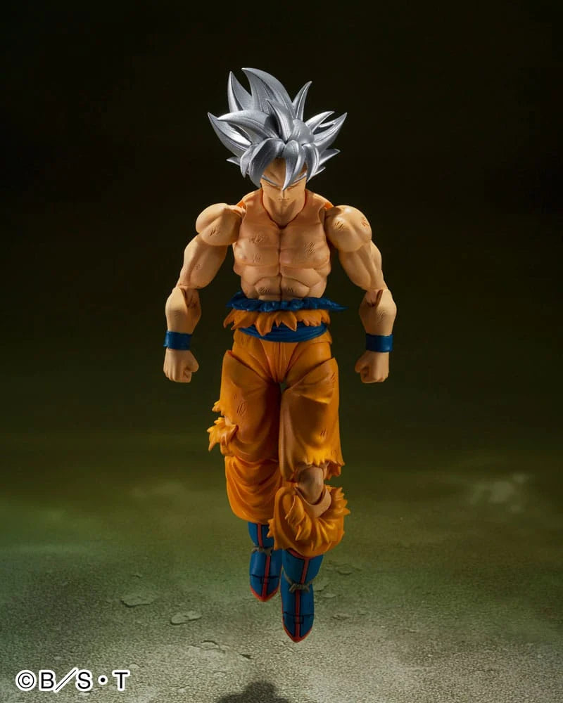 PREORDER Dragon Ball Super S.H. Figuarts 1/12 Scale Action Figure Son Goku Ultra Instinct Toyotarou Edition