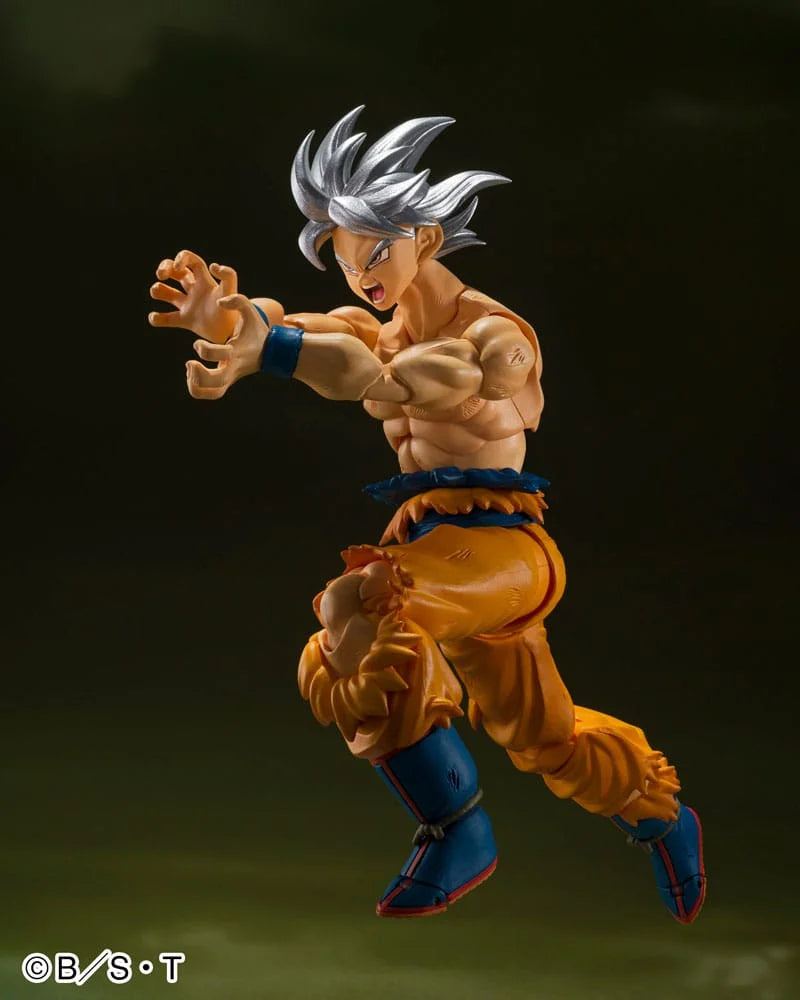 PREORDER Dragon Ball Super S.H. Figuarts 1/12 Scale Action Figure Son Goku Ultra Instinct Toyotarou Edition