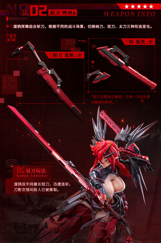 PREORDER Animester 1/9 Nuclear Gold Reconstruction Wolf-Mastiff Force Karas Samurai Action Figure (With Exclusive PREORDER Bonus)