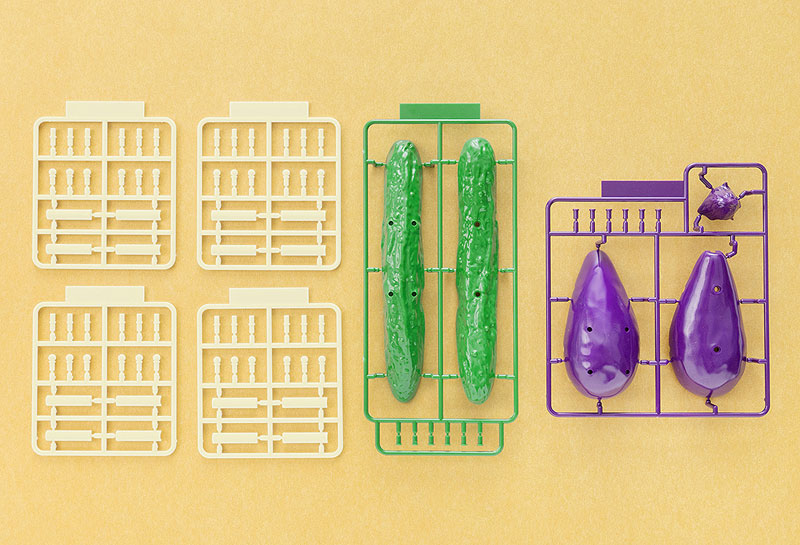 PREORDER Shoryo Uma Plastic Model Cucumber & Eggplant 1/1 Plastic Model