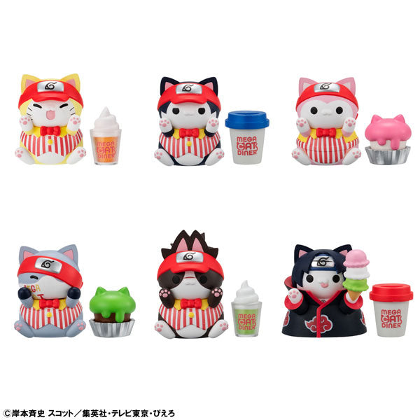 PREORDER MEGA CAT PROJECT NARUTO Nyaruto! MEGACAT DINER 6Pack BOX