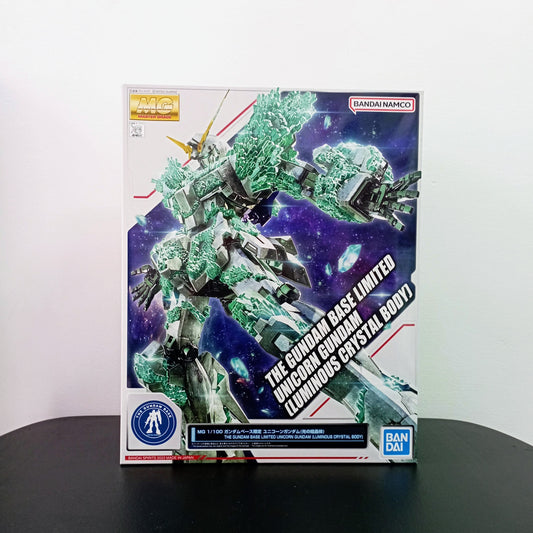 IN STOCK MG 1/100 The Gundam Base Limited Unicorn Gundam Luminous Crystal Body