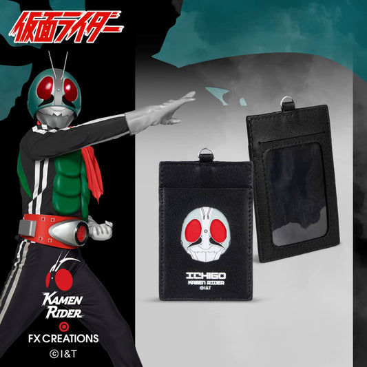 PREORDER MASKED RIDER 1 LEATHER LANYARD CARDHOLDER