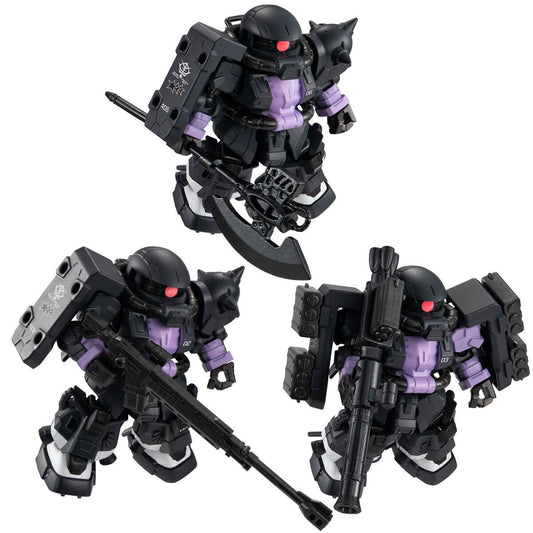 PREORDER MOBILITY JOINT GUNDAM BLACK TRI-STARS ZAKU II HIGH MOBILITY TYPE 3 PIECES SET