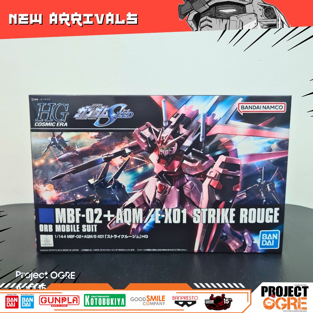 IN STOCK HG Cosmic Era MBF-02 + AQM/E-X01 Strike Rouge