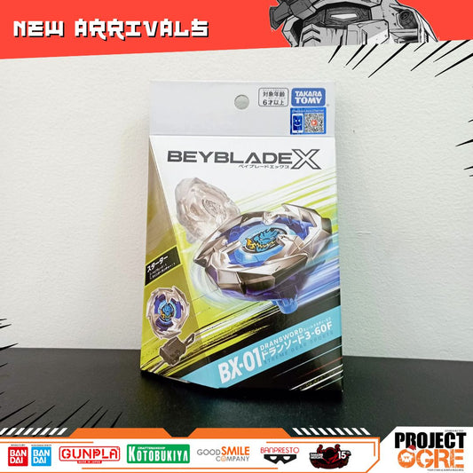 IN STOCK Beyblade X BX-01 STARTER DRAN SWORD 3-60F