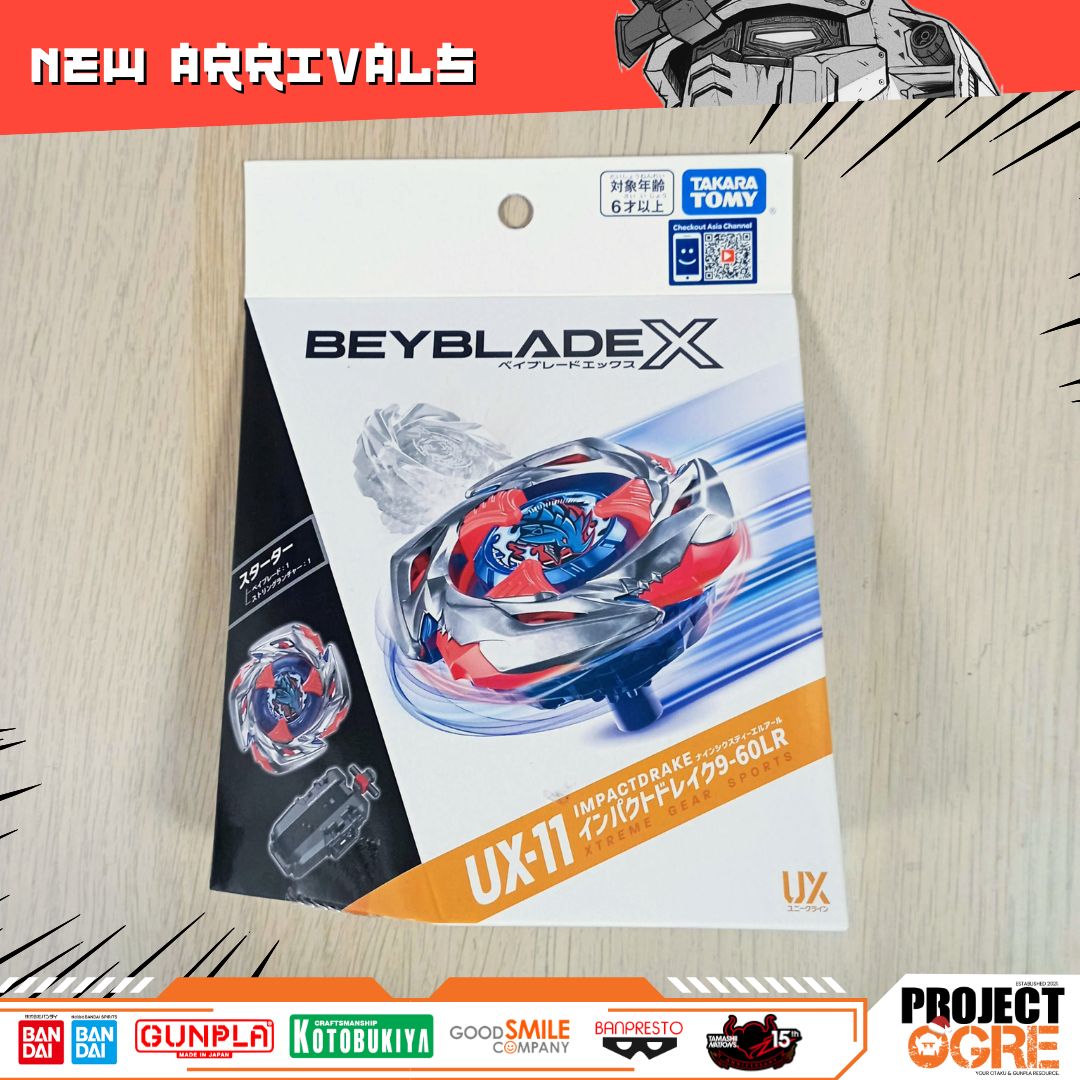 IN STOCK Beyblade X UX-11 STARTER IMPACTDRAKE 9-60LR