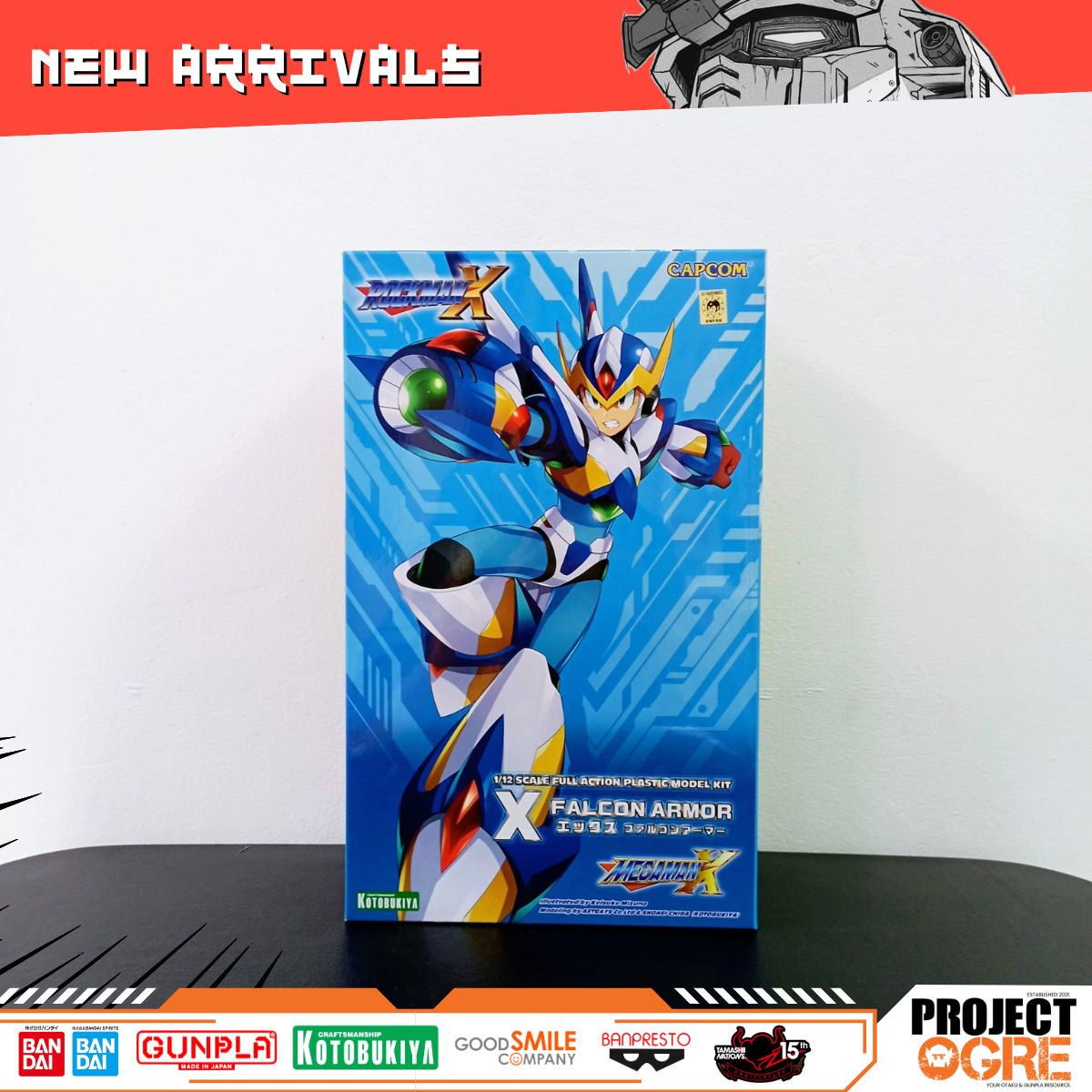 IN STOCK 1/12 Mega Man X Falcon Armor Model Kit