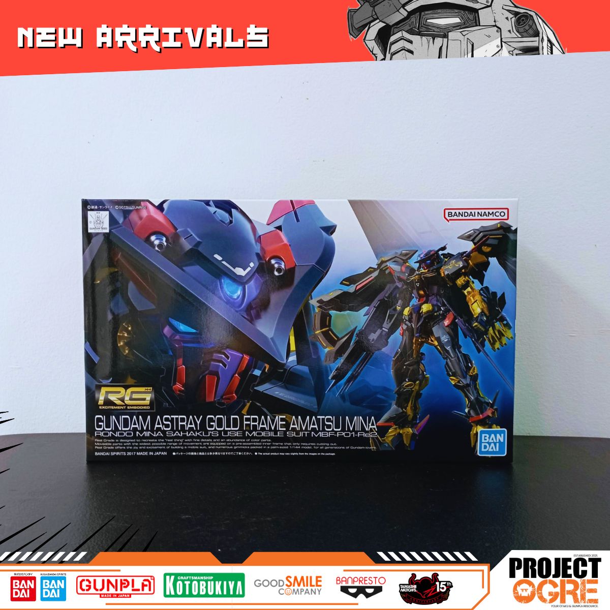 IN STOCK RG 1/144 Gundam Astray Gold Frame Amatsu Mina