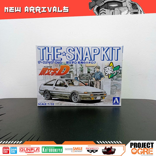 IN STOCK Aoshima Initial D 1/32 Takumi Fujiwara AE86 Plastic Model Kit