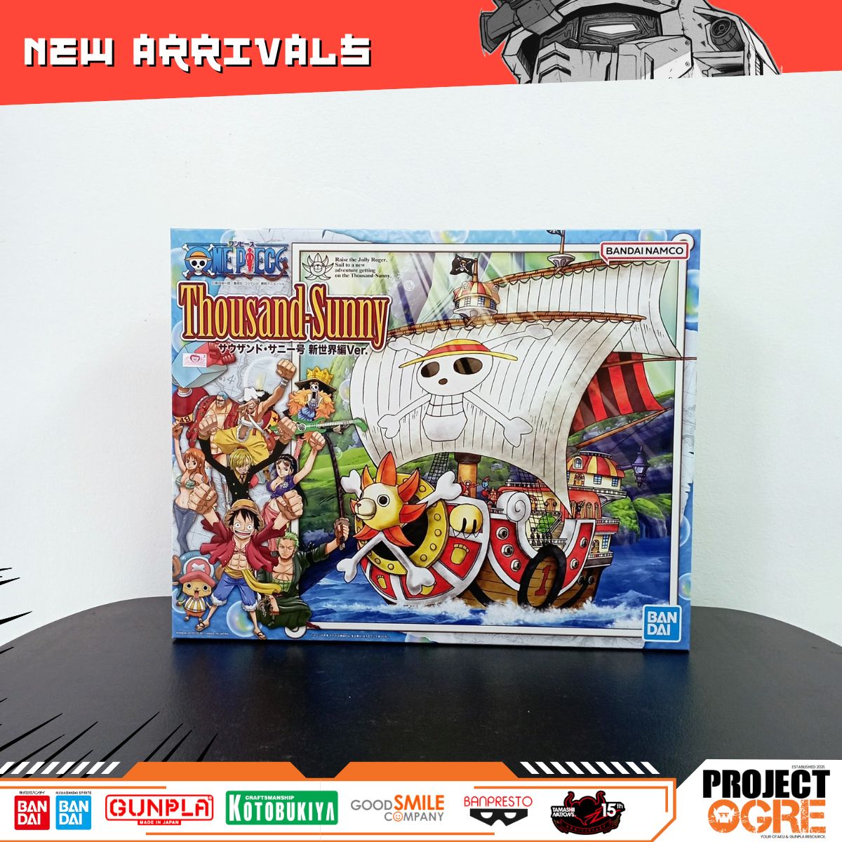 IN STOCK One Piece Thousand Sunny New World Version Model Kit