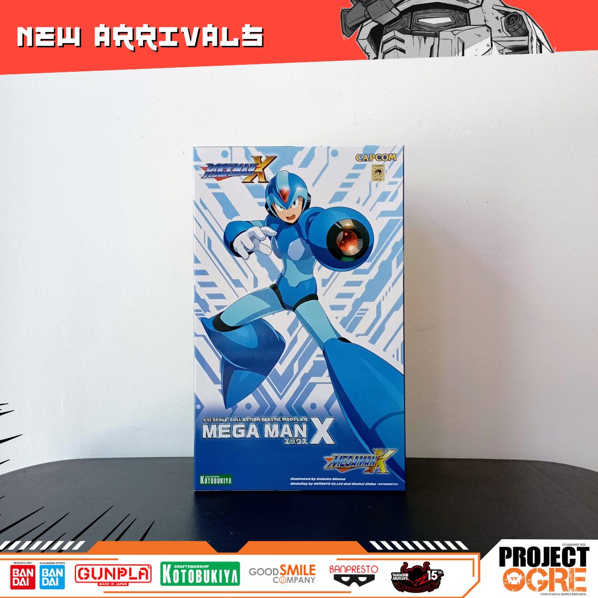 IN STOCK Mega Man X Mega Man 1/12 Scale Model Kit