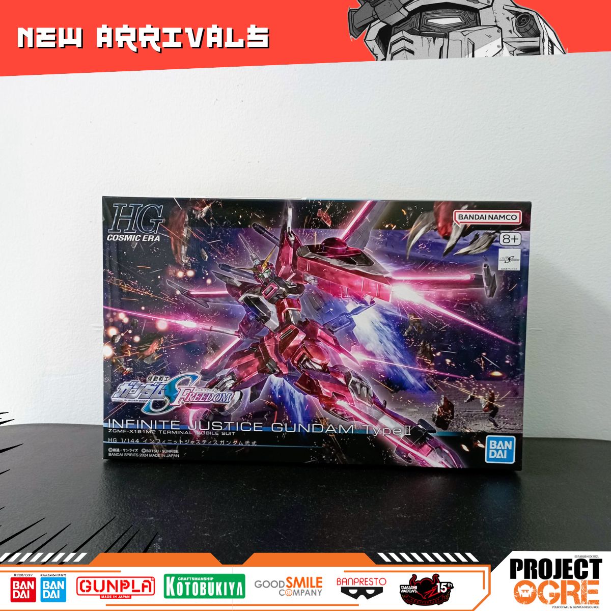 IN STOCK  HG 1/144 Infinite Justice Gundam Type II (Gundam SEED Freedom)