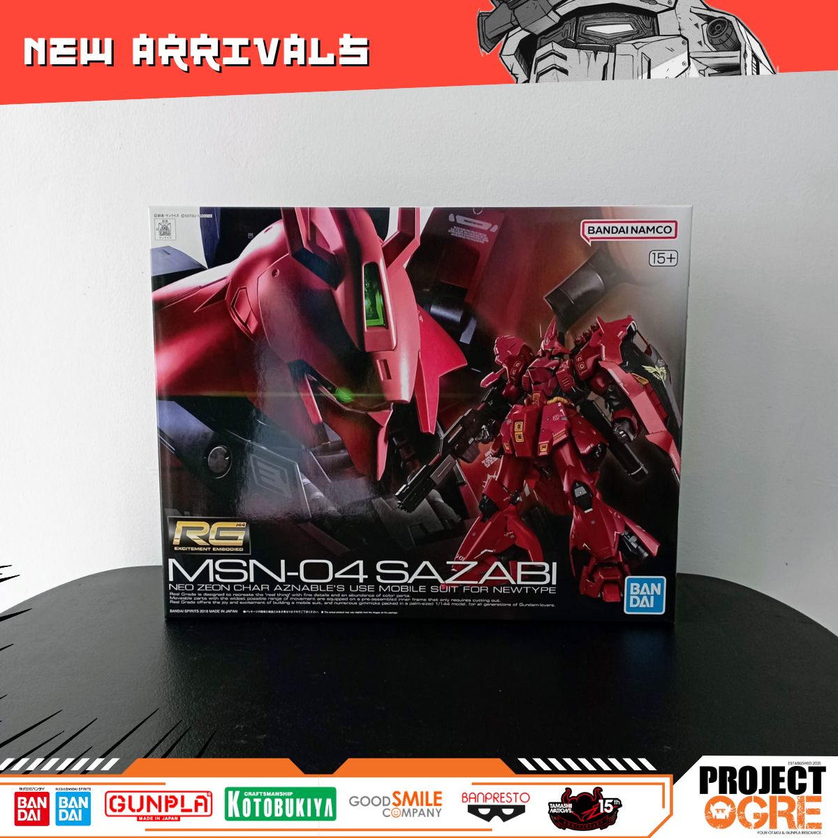 IN STOCK RG 1/144 Sazabi