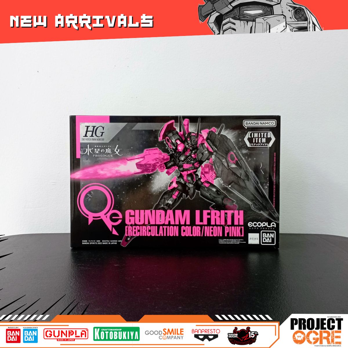 IN STOCK HG Gundam Ecopla Limited Item Gundam Lfrith Recirculation Color / Neon Pink