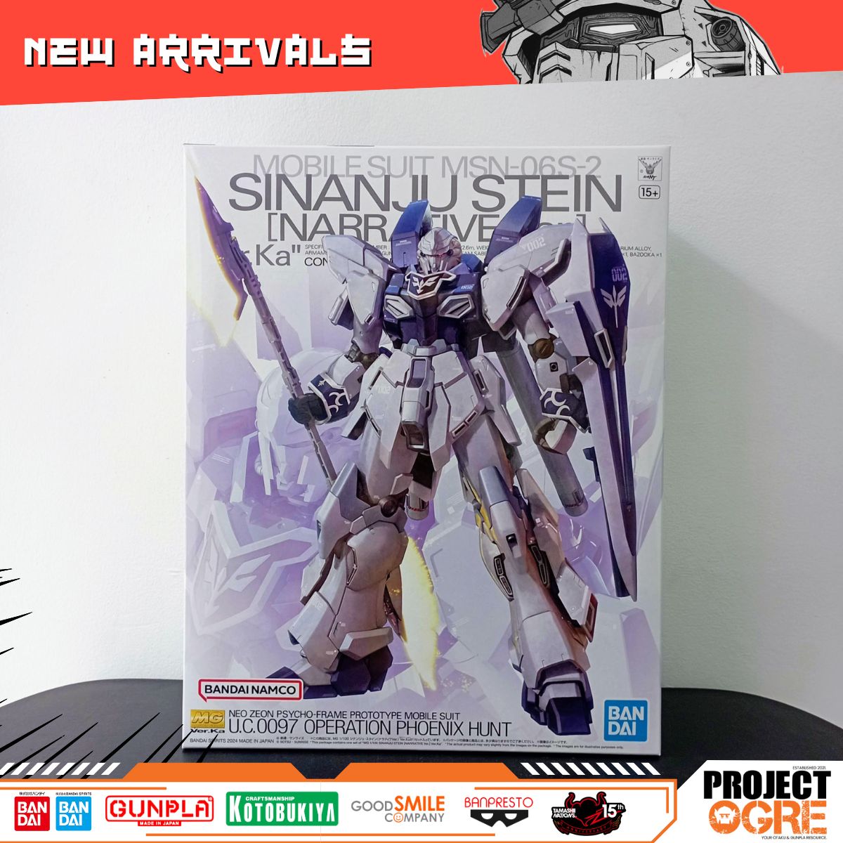 IN STOCK  MG 1/100 Sinanju Stein (Narrative Ver.) Ver. Ka