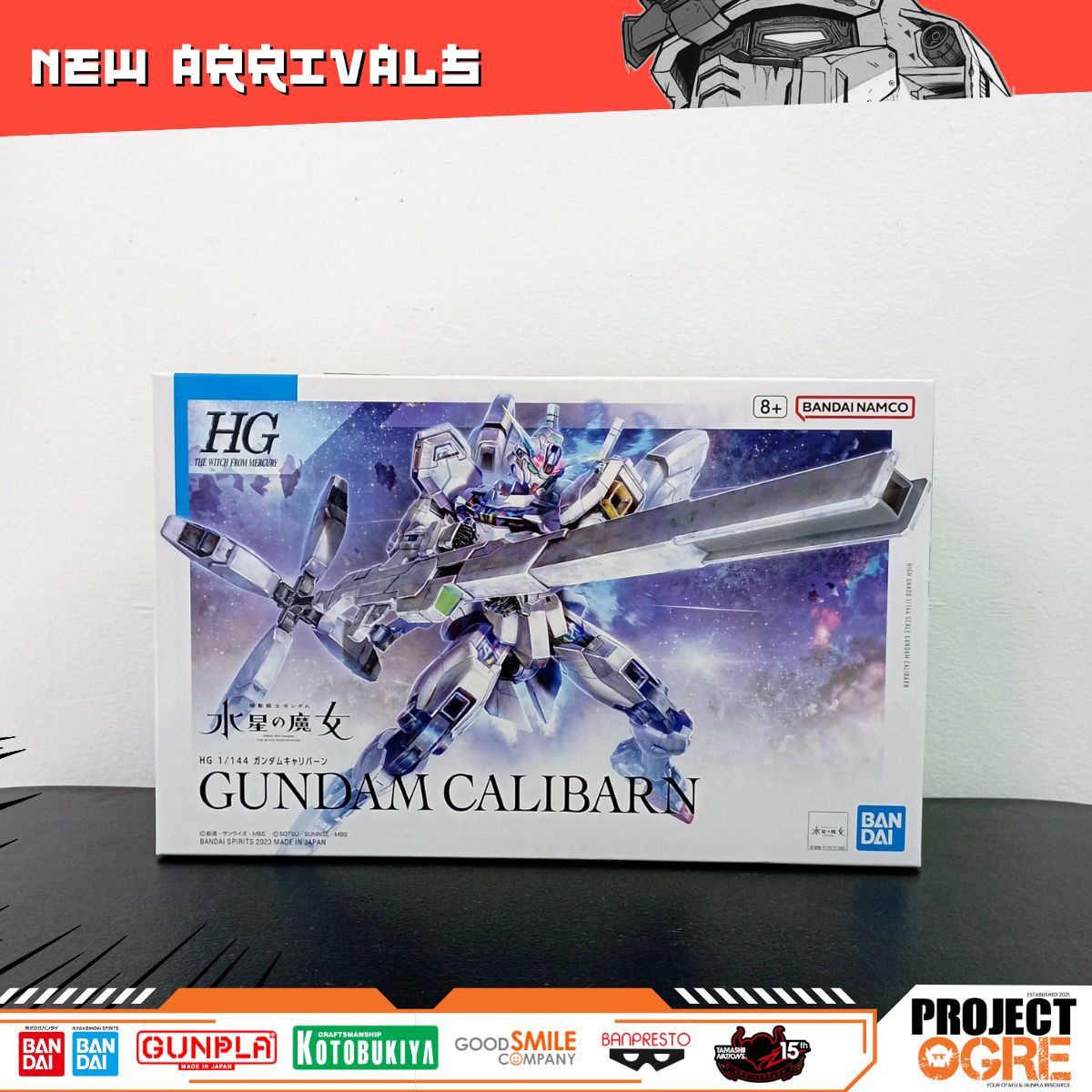 IN STOCK  HG 1/144 GUNDAM CALIBARN - Mobile Suit Gundam: The Witch from Mercury