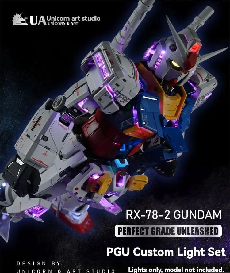 PREORDER UNICORN X Art Studio PG Unleased Gundam RX-78-2 Custom Light Set Standard Version