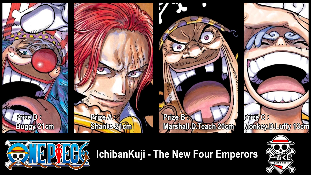 PREORDER [90 Slot Sure Win Lottery] ICHIBAN KUJI ONE PIECE- New Emperors / Yonko