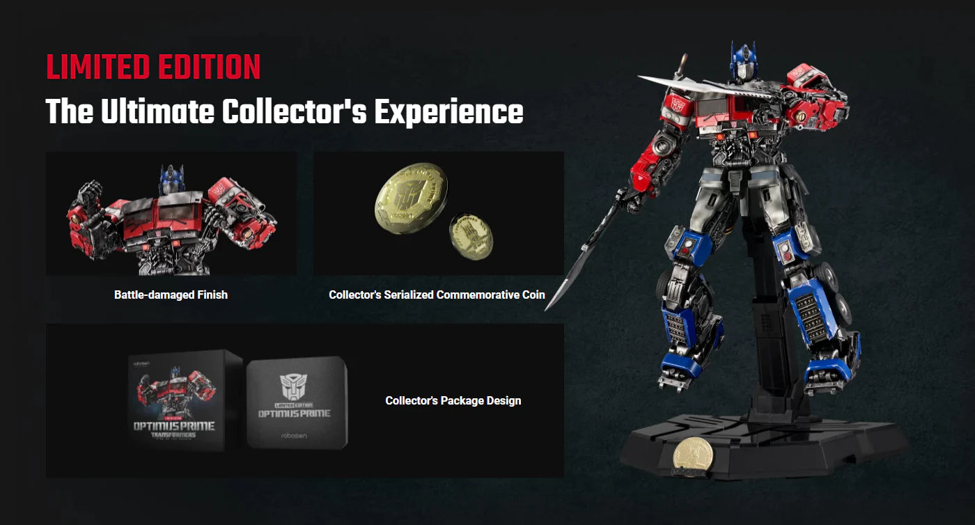 PREORDER ROBOSEN Robosen's Transformers legitimate Licensed Super Warrior Rise Optimus Prime Performance Edition