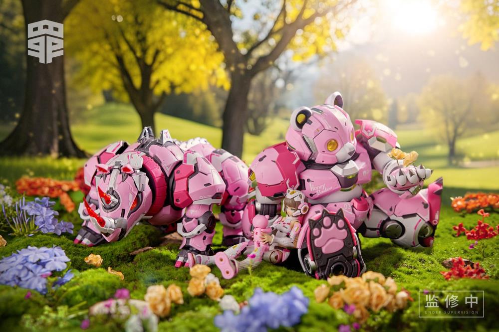 PREORDER Seven Deadly Sins SIN-03 Sloth with Honey the Bear and Coconut the Rhino Crash 1/10 Scale Model Kit