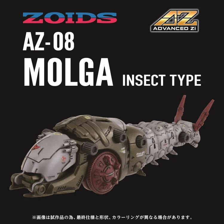 PREORDER Zoids ADVANCED Zi AZ-08 Molga 1/72 Scale Model Kit