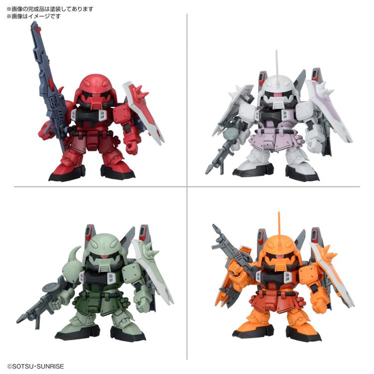 PREORDER Mobile Suit Gundam SEED Destiny SD Gundam BB Senshi ZGMF Zaku Series Set of 4 Model Kits