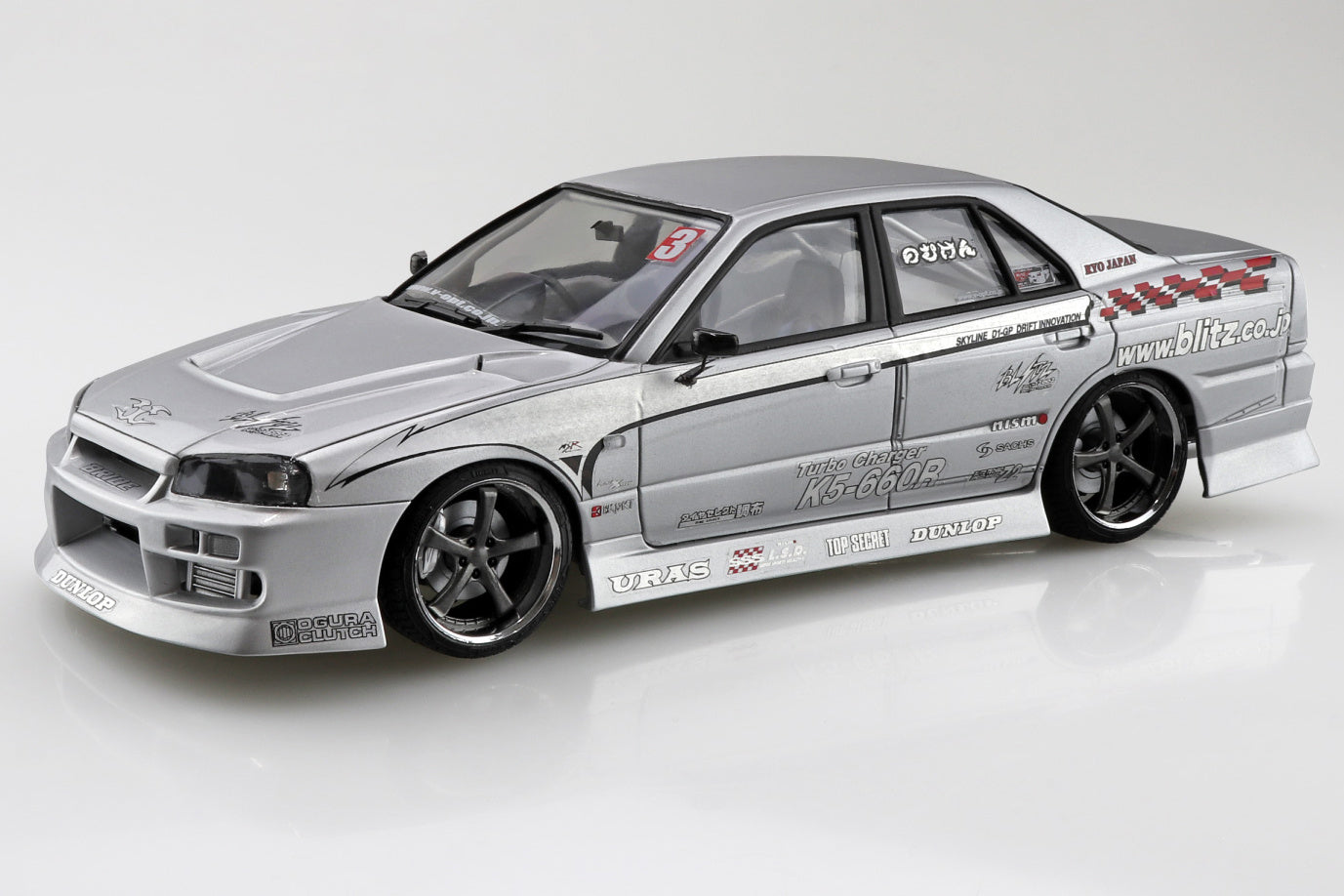 PREORDER 1/24 URAS 2002 D1 Spec Replica ER34 Skyline '01 (Nissan) Scale Model Kit